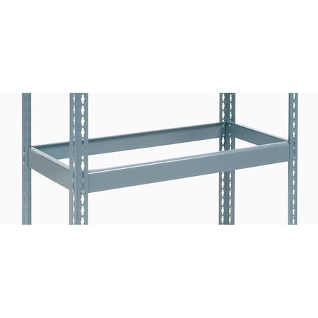 Global Industrial Additional Shelf, Double Rivet, No Deck, 48inW x 12inD, Gray 601905